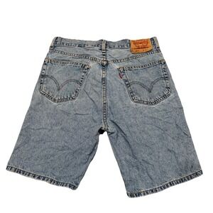 Vintage Levis 505 Shorts Mens 32 Blue Light Wash Y2K Retro 90s USA Made